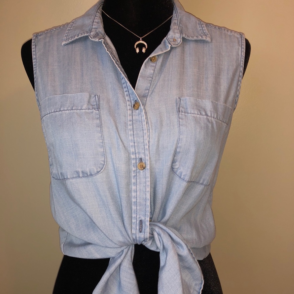 Light washed Denim top